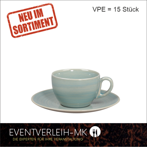 Kaffeetasse 0,18l mit Untertasse - (Saphirblau)